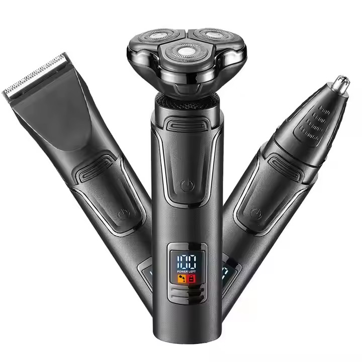 Electric Shaver Rotary - Alat Cukur Elektrik 3in1 Pisau Tiga