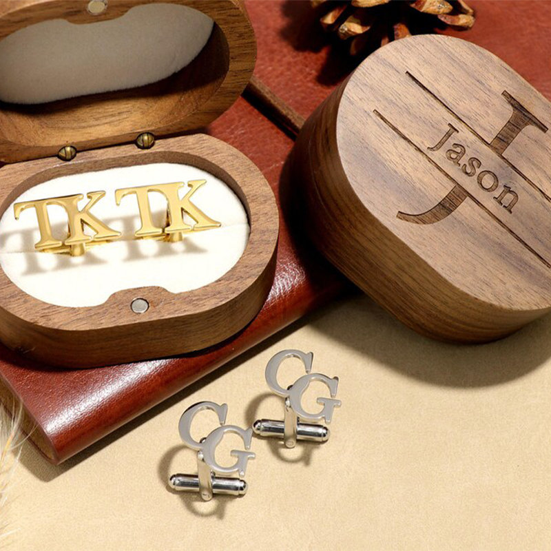 Men'S Grooming Options - Kancing Manset Nama Kustom yang Dipersonalisasi