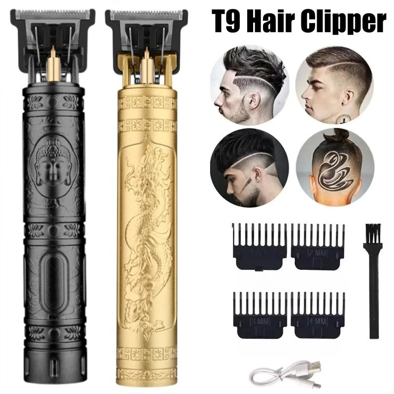 Electric Shaver Rotary - Alat Cukur Rambut T9 Dengan 4