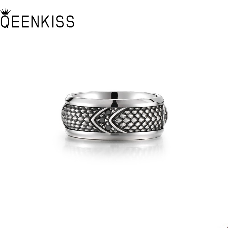 Men'S Grooming Set Gift - QEENKISS 925 Cincin Skala Antik Perak