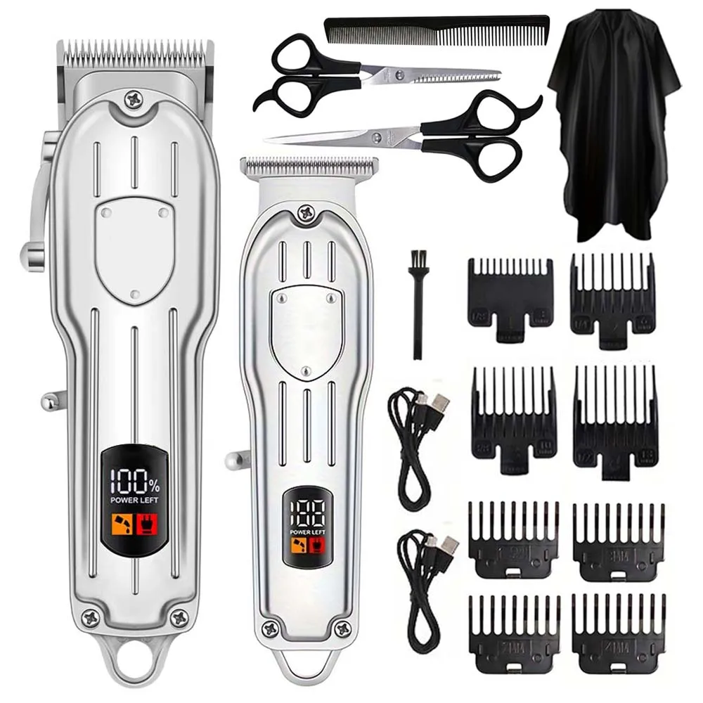 Men Grooming Home - Alat Cukur Rambut Elektrik Layar Digital