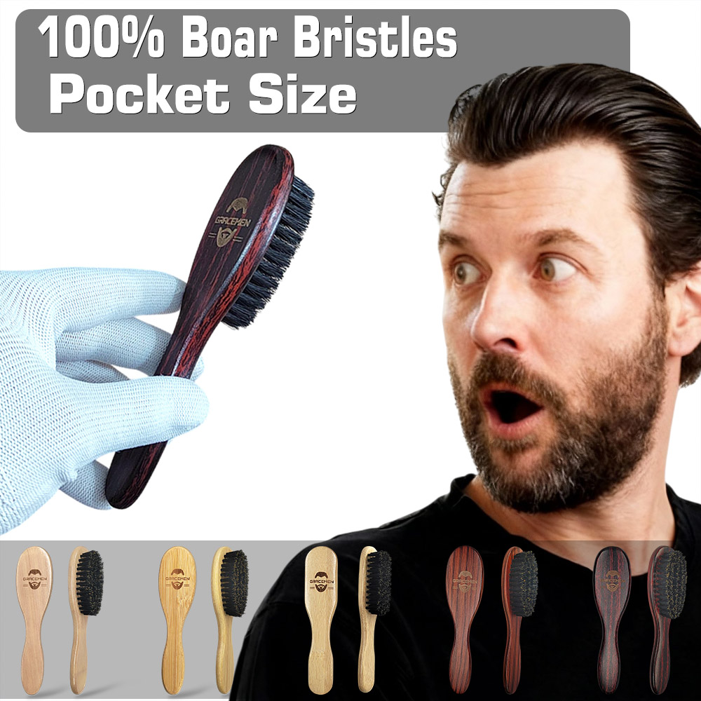 Men'S Grooming Pictures - Sikat Jenggot Bulu Babi Mini untuk