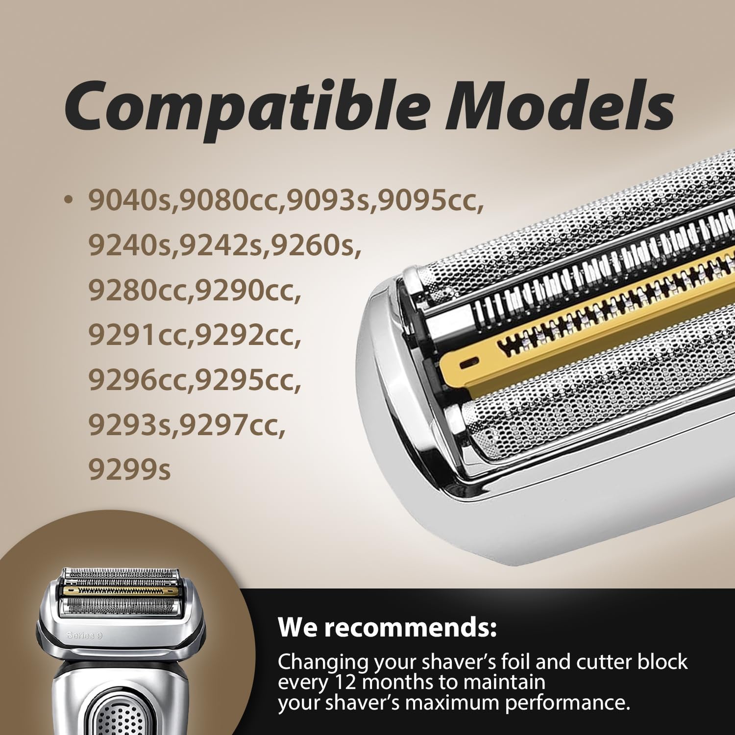 Kepala Foil Pengganti 92S Baru - Electric Shaver Rotary ulasan dan harga