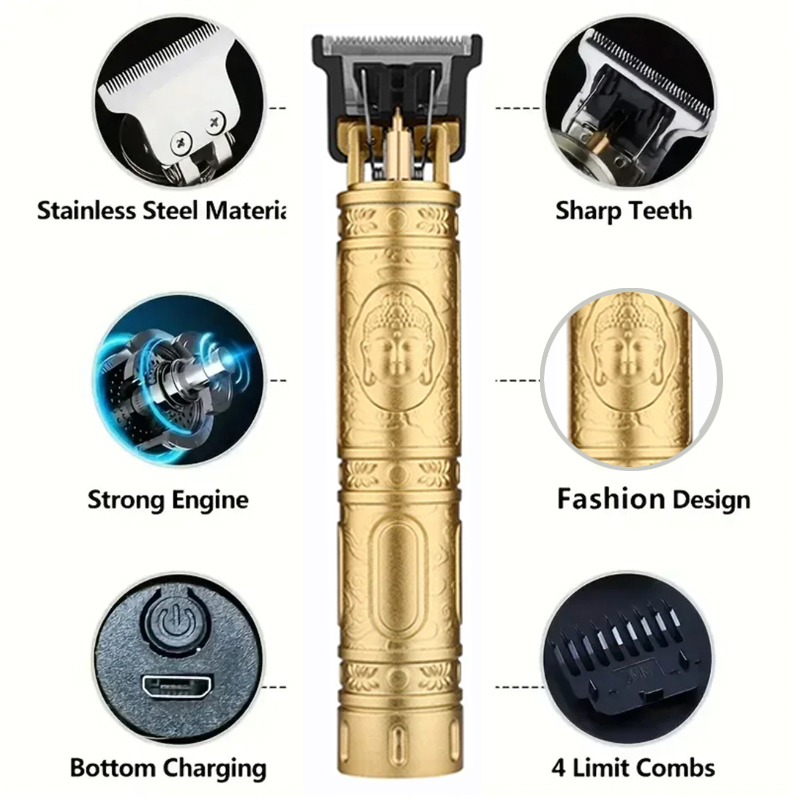 Alat Cukur Rambut T9 Dengan 4  - Electric Shaver Rotary ulasan dan harga