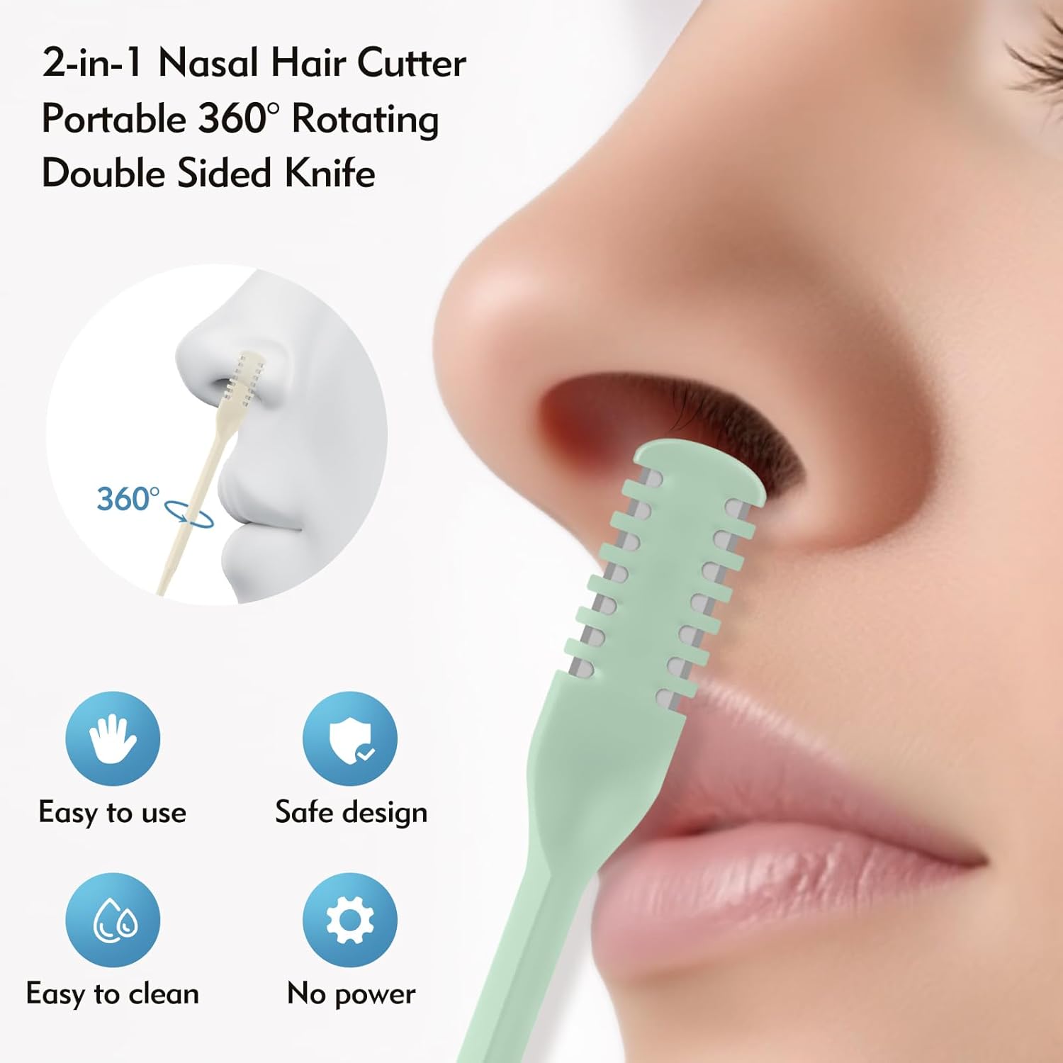 5/20/50 Buah Pemotong Hidung 2 - Nose Hair Trimmer ulasan dan harga