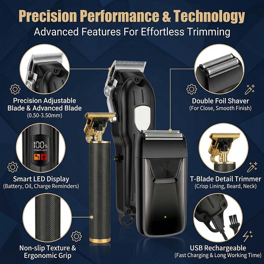 Set Alat Cukur Rambut Profesio - Electric Shaver Rotary ulasan dan harga