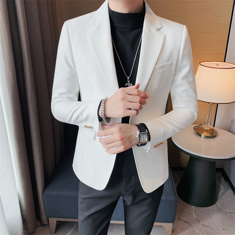 Blazer Warna Solid Gaya Inggri - Jack Men'S Grooming ulasan dan harga