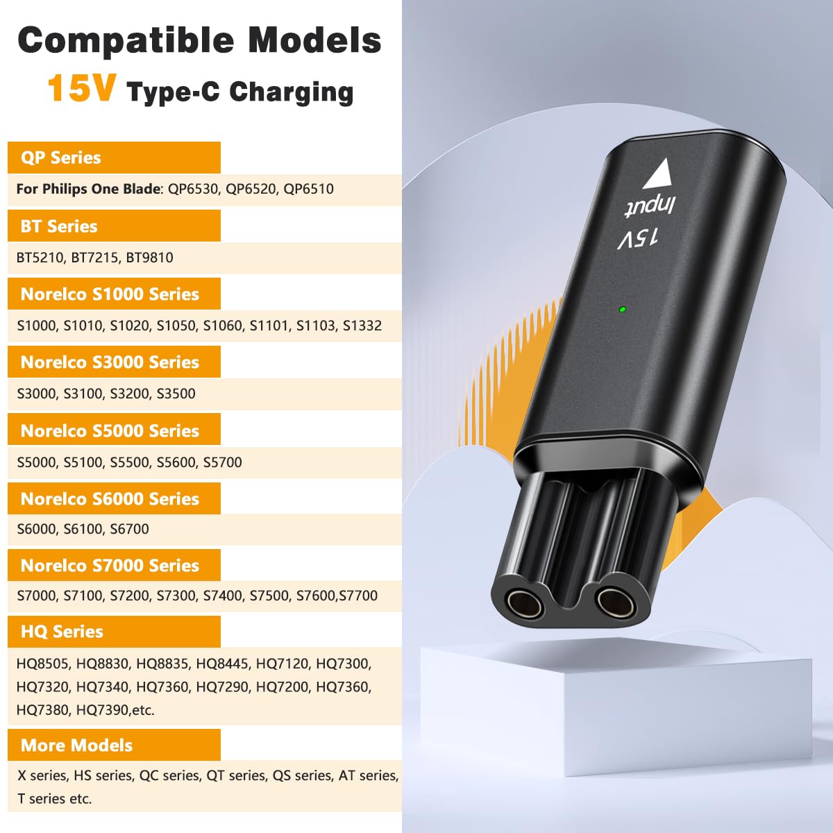 Brangdy 15V HQ8505 adaptor pen - Electric Shaver Rotary ulasan dan harga