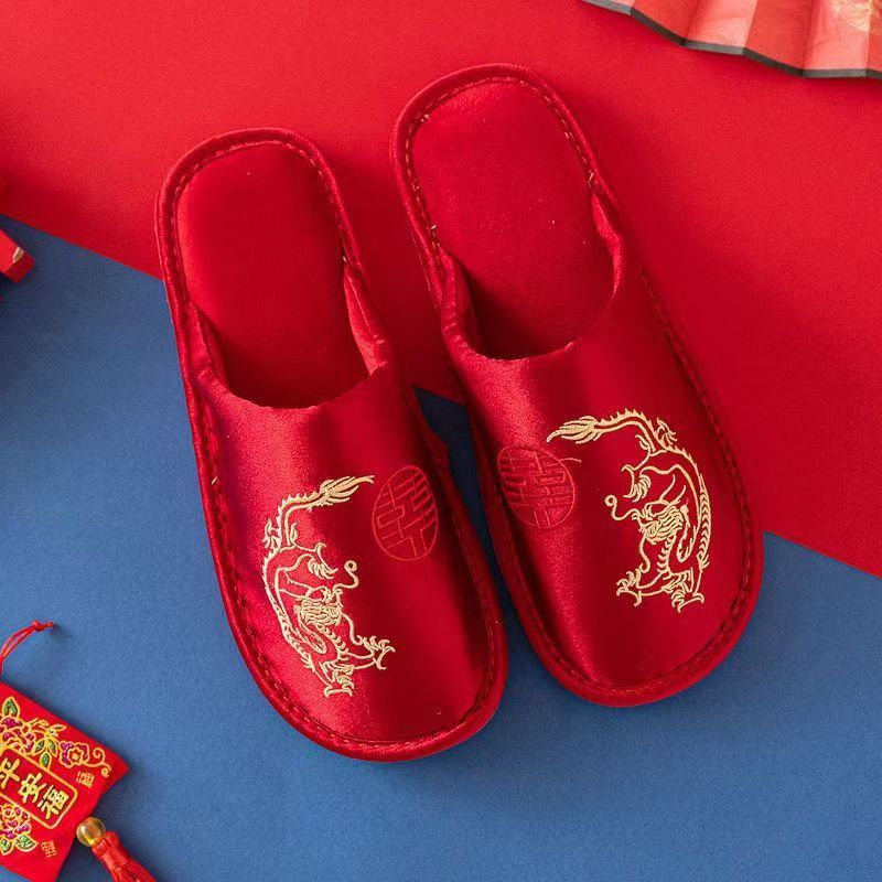 Sandal Pernikahan Merah Baotou - Men Grooming Home ulasan dan harga