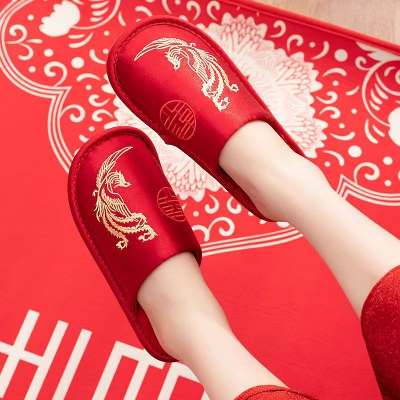 Sandal Pernikahan Merah Baotou - Men Grooming Home ulasan dan harga