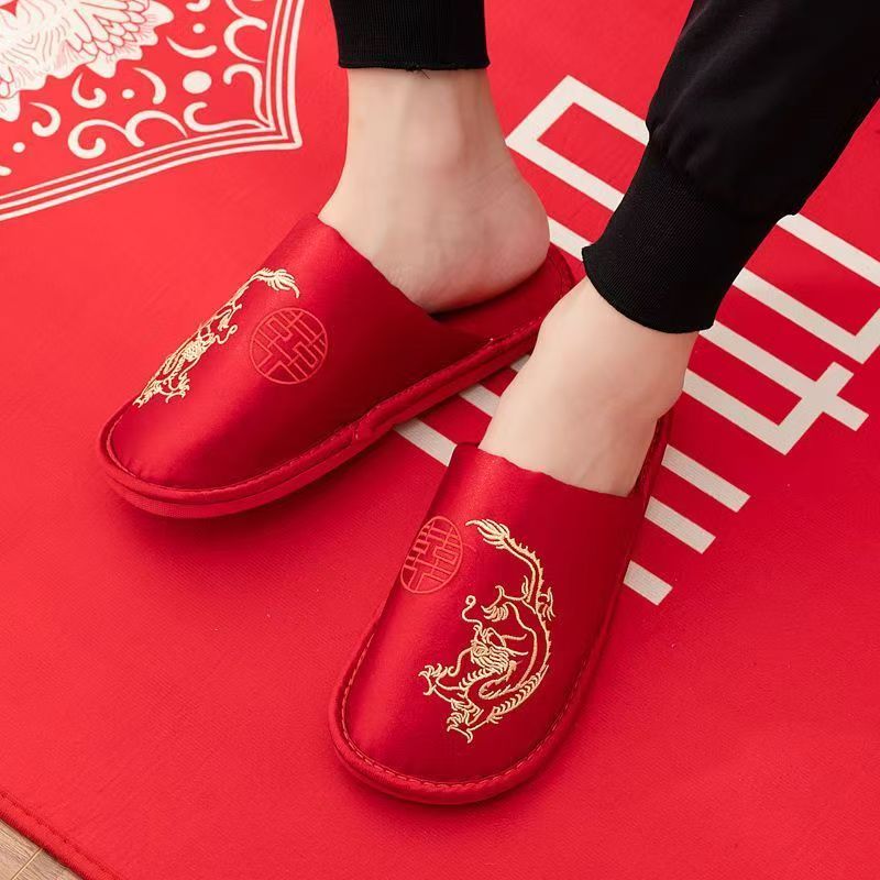 Sandal Pernikahan Merah Baotou - Men Grooming Home ulasan dan harga