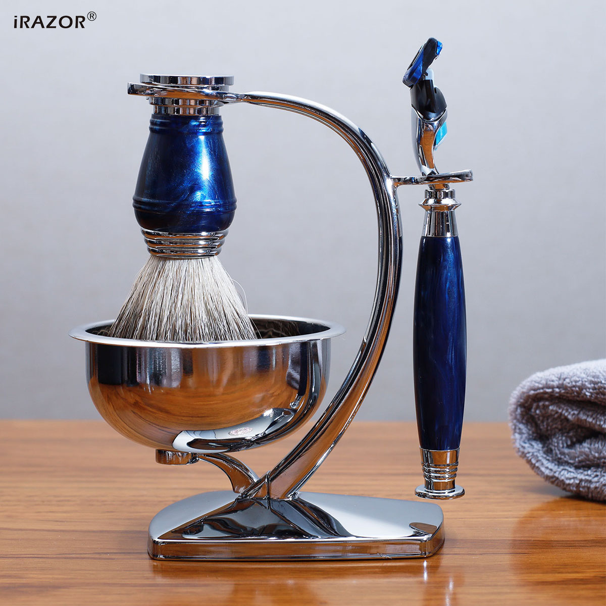 iRAZOR Royal Blue Luxury Men's - Men'S Grooming Set Gift ulasan dan harga