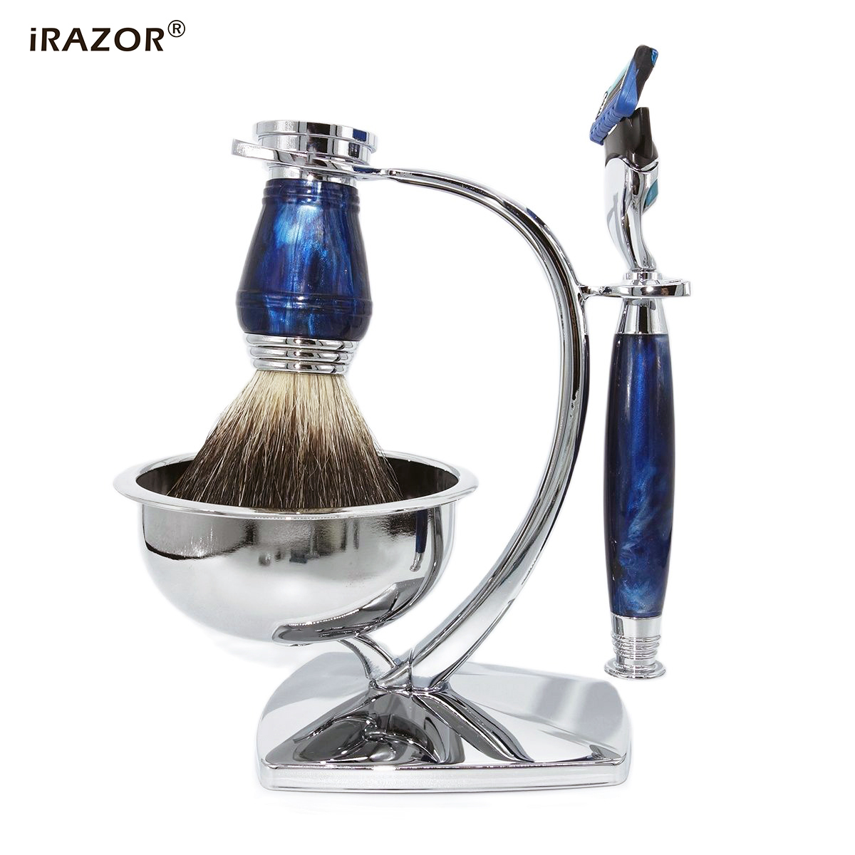 iRAZOR Royal Blue Luxury Men's - Men'S Grooming Set Gift ulasan dan harga
