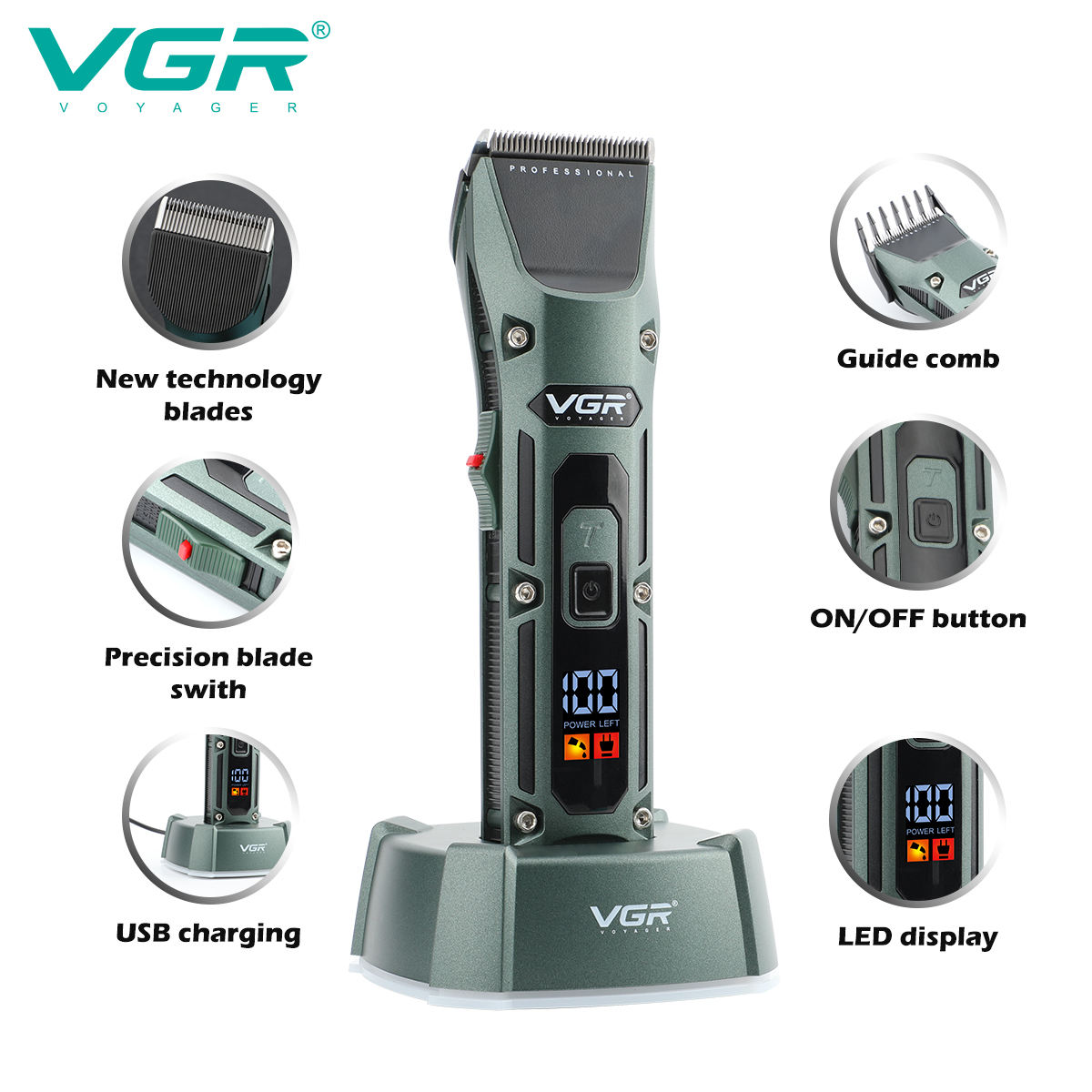 VGR V-696 Mesin Potong Rambut  - Electric Shaver Rotary ulasan dan harga